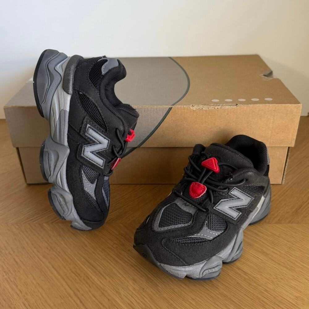 New Balance 9060 Black/Grey Toddler Sneakers- SZ 10 C